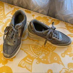Cestfini wedge sneakers silver size 8